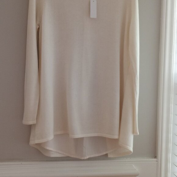 'Soft Surroundings' Long Sleeve Lightweight Fine Knit Top Size PM NWT - Picture 3 of 15
